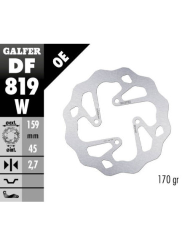 BRAKE DISC WAVE FIXED